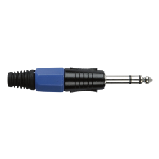 DAP 6.3 mm Jackplug Stereo, Black housing - Black, Blue - JMK103BU