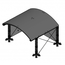 Milos MR1 Roofsystem 6x4mtr incl. B1 canopy - 6,06m, 5,43m - MR164