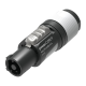 Neutrik powerCON Connector - L Grijs/witte behuizing - Grote kabeldiameter - NAC3FXXBWL