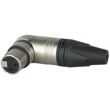 Neutrik XLR 3p. 90 Connector Female - Silver - NC3FRX