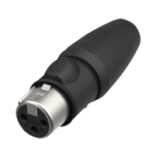 Neutrik XLR 3P Connector - female TOP Vergulde contactpunten - roestvrij stalen behuizing - NC3FX1TOP