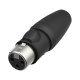 Neutrik XLR 3P Connector - female TOP Vergulde contactpunten - roestvrij stalen behuizing - NC3FX1TOP