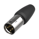 Neutrik XLR 3P Connector male TOP Vergulde contactpunten - roestvrij stalen behuizing - NC3MX1TOP