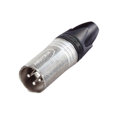 Neutrik XLR 3p. Connector Male - Silver - NC3MXX