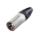 Neutrik XLR 3p. Connector Male - Silver - NC3MXX