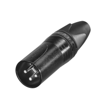 Neutrik XLR 3p. Connector Male - Black - NC3MXXBAG