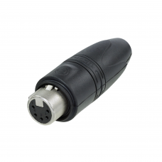 Neutrik XLR 5p. Connector Female IP6 - Gouden contactpunten, nikkelen behuizing - NC5FXXHDD