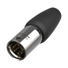 Neutrik XLR 5P Connector - male TOP Vergulde contactpunten - roestvrij stalen behuizing - NC5MX1TOP