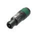 Neutrik speakON 4P Cable Connector - L Zwarte/groene behuizing - Grote diameter kabels - NL4FXXWL