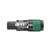 Neutrik speakON 4P Cable Connector - S Zwarte/groene behuizing - Kleine diameter kabels - NL4FXXWS