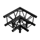 Milos Corner 3-way 90 - ZWART, Pro-30 vierkante P-truss - PQ30012B