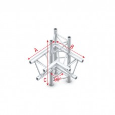 Milos Corner 90 up/down, left - Pro-30 Triangle P Truss - PT30015