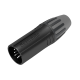 Seetronic XLR 5P Connector, male - Silver contacts - Black housing - SCMM5B