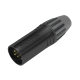 Seetronic XLR 5P Connector, male - Gold contacts - black housing - SCMM5BG