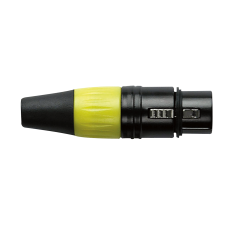 DAP XLR 3p. Connector Female, Black housing - Yellow - XFK203BY