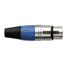 DAP XLR 3p. Connector Female, Nickel housing - Blue - XFK203NU