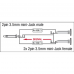 DAP XGA40 - Mini Jack/M > 2 x Mini Jack/F - Incl. 2 x 10 kilo-Ohm weerstanden - XGA40