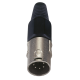 DAP XLR 5p. Connector Male - Zwarte einddop - XMK105NB