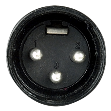 DAP XLR 3p. Connector Male, Black housing - Black - XMK203BB