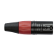 DAP XLR 3p. Connector Male, Black housing - Red - XMK203BR