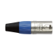 DAP XLR 3p. Connector Male, Nickel housing - Blue - XMK203NU