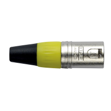 DAP XLR 3p. Connector Male, Nickel housing - Yellow - XMK203NY