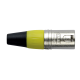 DAP XLR 3p. Connector Male, Nickel housing - Yellow - XMK203NY