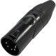 DAP XLR 5P X-type - male Zwarte einddop - zwarte behuizing - XMX205BB