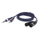 2x Jack 2P - 2x XLR M