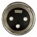 DAP XLR 3p. Connector Male, Nickel housing - Black - XMK203NB