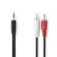 CS CAGB22200 stereo mini Jack > 2 RCA Male L/R - 10 M