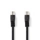 CS DIN-Audiokabel DIN 5-Pins Male - DIN 5-Pins Male 2,0 m Zwart