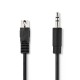 CS DIN-Audiokabel DIN 5-Pins Male - 3,5 mm Male  1,0 m  Zwart