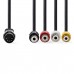 CS DIN-Audiokabel DIN 5-Pins Male - 4x RCA Female 20cm