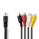 CS DIN-Audiokabel DIN 5-Pins Male - 4x RCA Female 20cm