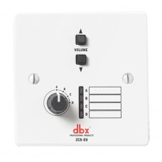 DBX ZC8 EU Wandgemonteerde zonecontroller 4 keuze + volume
