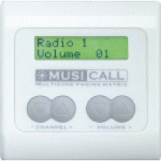 Dateq Musicall MRC3L-WW Wand module remote paneel met LCD display Wit