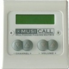 Dateq Musicall MRC4L-WW Wand module remote paneel met LCD display Wit