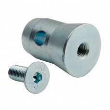 Contestage 1/2MANCH-M10  - Conische half koppeling voor 50mm buis – M10 schroef