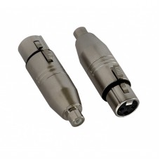 JB Systems Adapter 3 pin XLR, rca, xlr-rca per 2 stuks