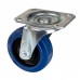 JV Case Wielset Set van 4 wielen, 2 met rem, 2 zonder rem 100mm blauw