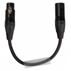 Tasker Neutrik PRE-5M3F1038ZW0.15 DMX verloopkabel van 5P male naar 3P Female zwart