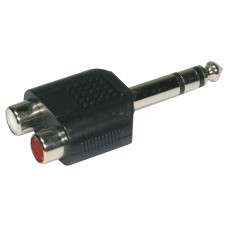 Hilec ADAPT900  - 2 Female RCA / 1 Male Jack 6.35 stereo adapter