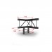 Contestage AGDUO-09 blk TRUSS DUO290 T-stuk zwart – 4 richtingen – 90° - vlak - Montagekit inbegrepen