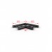 Contestage AGDUO29-02 blk TRUSS DUO290 Hoekverbinding zwart – 2 richtingen – 90° - vlak - Montagekit inbegrepen
