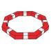 Contestage AGQUA-04 blk  Quatro hoekverbinding - 2 richtingen - 50cm - 135° - zwart - Montagekit inbegrepen