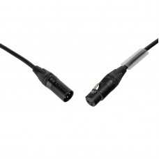 HILEC AUD-3PMF-20M audio/microfoonkabel met Neutrik NC3MXX-BAG en NC3FXX-BAG connectoren, L=20m