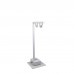 Briteq BTI-AKKUPOLE WHITE batterij-gevoede IP64 4x5W LED verlichtingspaal