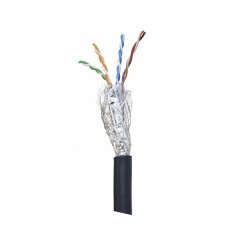 Hilec CAT6cable  - CAT6 flexible cable 26AWG roll of 100m Black