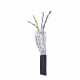 Hilec CAT6cable  - CAT6 flexible cable 26AWG roll of 100m Black